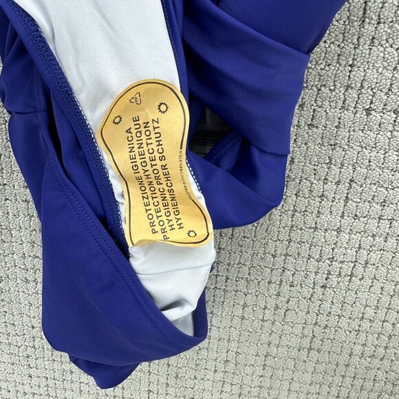 Eomenie Swimsuit Womens Size M Blue One Piece Tummy Control Cutout High Waist NW - Picture 7 of 7